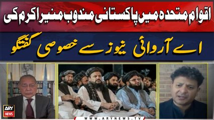 Aqwam e Muttahida Mein Pakistani Mandoob Munir Akram Ki ARY News Se Khusoosi Guftagu