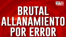 Le allanaron la casa a una jubilada por error: se descompensó del susto