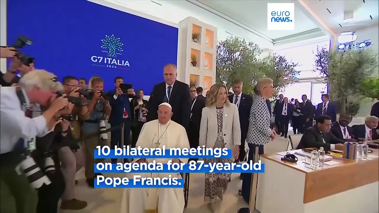Pope Francis attends G7 summit in historic first, warns of dangers of AI