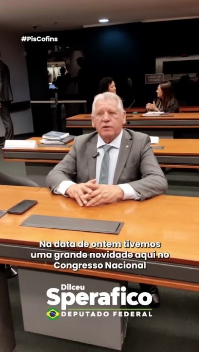 Deputado Federal Sperafico elogia devolução da MP do PIS/Cofins ao Governo