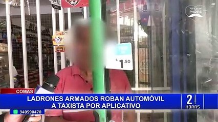 Comas: vecinos exigen presencia policial tras asalto a taxistas por aplicativo