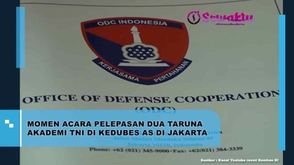 Momen Membanggakan Pelepasan Dua Taruna Akademi TNI di Kedubes Amerika Serikat untuk Indonesia di Jakarta