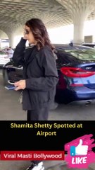 Shamita Shetty Spotted at Airport