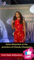 Saiee Manjrekar and Tiger Shroff at Special Screening of Chandu Champion Viral Masti Bollywood