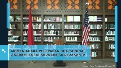 Momen Acara Pelepasan Dua Taruna Akademi TNI Di Kedubes AS DI Jakarta