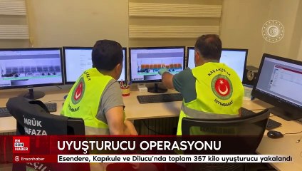 Esendere, Kapıkule ve Dilucu'nda toplam 357 kilo uyuşturucu yakalandı