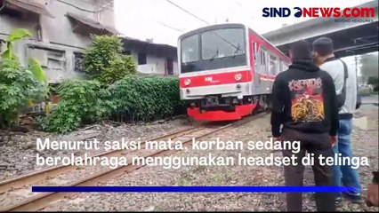 Pakai Headset saat Berolahraga, Pemuda Tewas Tertabrak Kereta di Grogol
