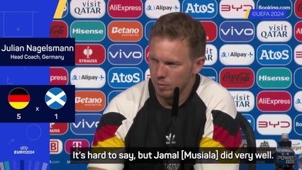 Nagelsmann hails Musiala's complete performance