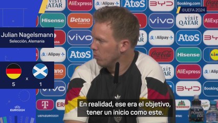 Nagelsmann: "Es solo un primer paso, pero muy bueno para construir"