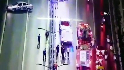 15 Temmuz Şehitler Köprüsü'nde şüpheli araç alarmı! Bipolar hastası zanlı gözaltına alındı