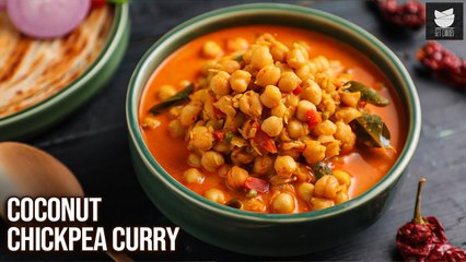 Скачать видео: Coconut Chickpea Curry | How to Make South Indian Style Coconut Chickpea Curry Recipe |Varun Inamdar