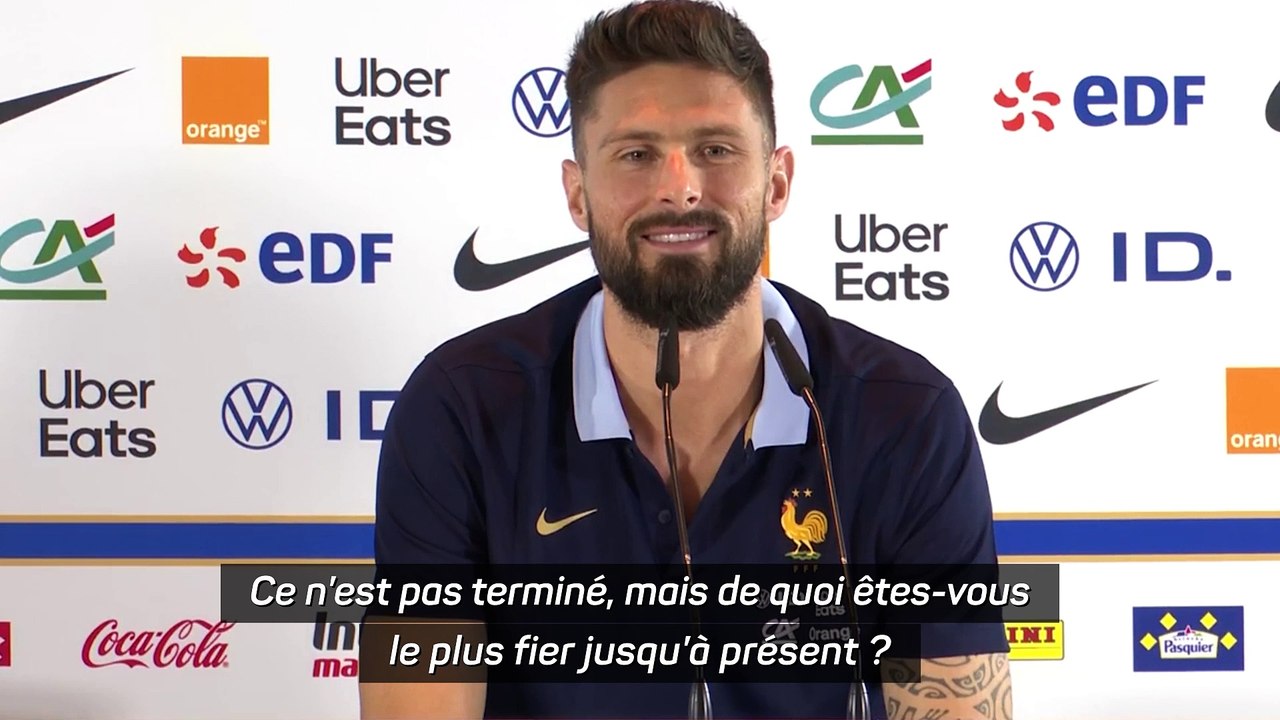 Giroud : "Ma carrière a tout simplement dépassé tous mes rêves"