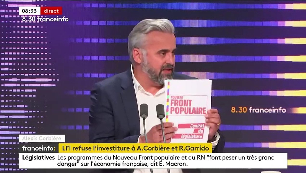 Crise au Front Populaire et chez les Insoumis : Alexis Corbière : "Ce que fait Jean-Luc Mélenchon est irresponsable. "