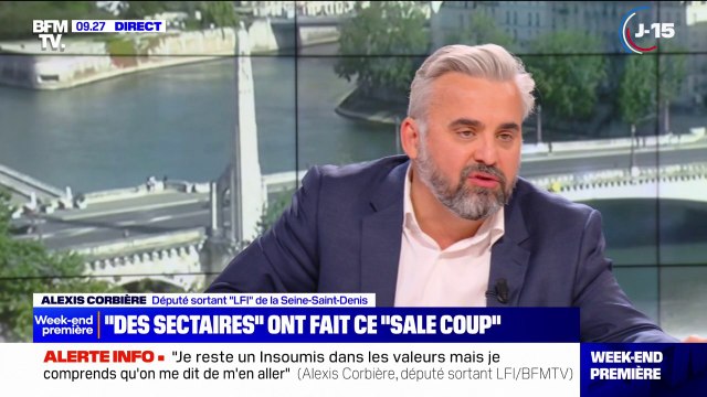 C'est une volonté de Jean-Luc Mélenchon assume Alexis Corbière, député sortant LFI après sa non-investiture