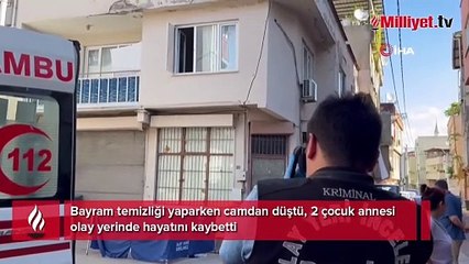 Bayram temizliği can aldı! 2 çocuk annesi kadın cam silerken düşüp öldü