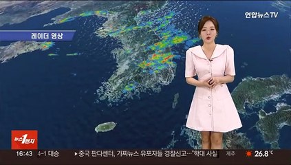 [날씨] 전국 곳곳 비나 소나기…일부 벼락·우박 동반