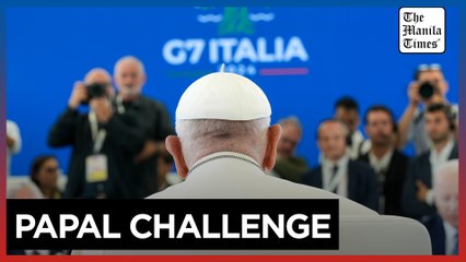 Francis addresses G7 summit, raises alarm about AI.