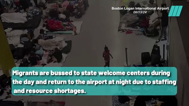 Shelter Shortage: Migrants Stuck at Logan Airport
