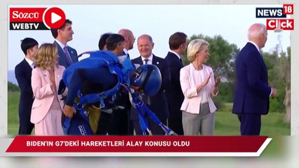 Biden'ın G7'deki hareketleri alay konusu oldu