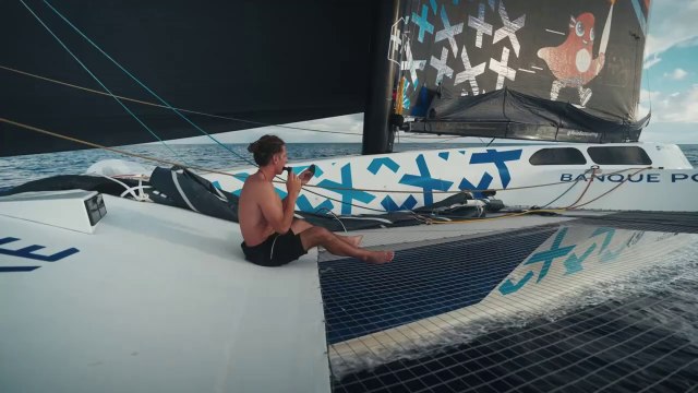 VoileBanquePop 2024 : Relais des Océans - Dernières heures avant l'arrivée en Guadeloupe - Maxi Banque Populaire XI