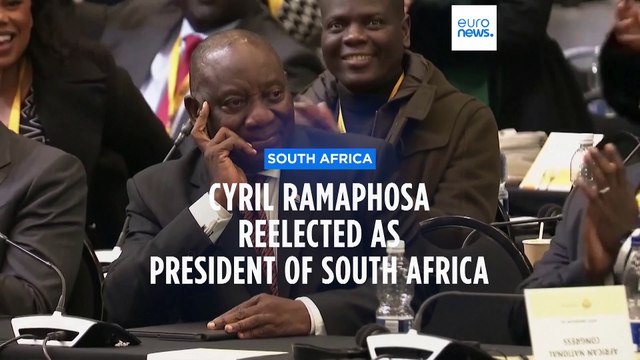 South African President Cyril Ramaphosa re-elected for second term