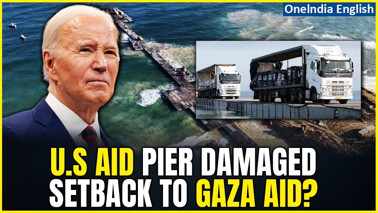 US Military Temporarily Halts Humanitarian Pier Operations Off Gaza Coast Due to Sea Conditions