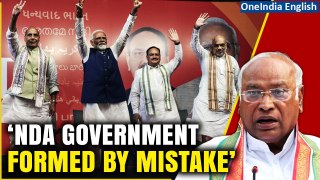 Mallikarjun Kharge’s Big Claim, Says ‘PM Modi Doesn’t Have Mandate, Gov't Can Fall Anytime’ | Watch