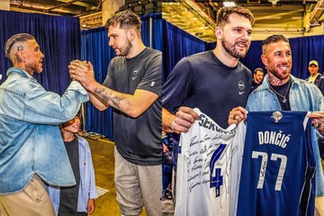 Ramos y Doncic se piropean en su emotivo reencuentro en Dallas: "Es una leyenda del madridismo"