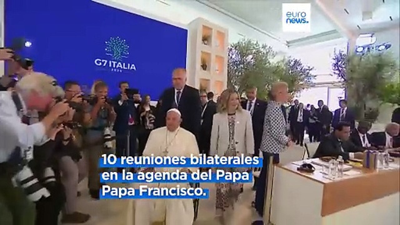 El Papa Francisco asiste por primera vez a una cumbre histórica del G7 y advierte de los peligros de la IA