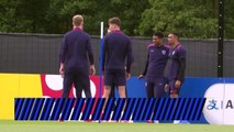 Panic over? Stones trains ahead of Serbia-England