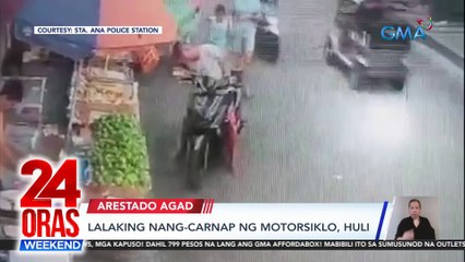 Lalaking nang-carnap ng motorsiklo, huli | 24 Oras Weekend