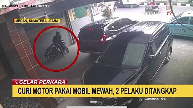Beraksi dengan Pajero, 2 Pelaku Pencurian Motor di Medan Ditangkap Polisi