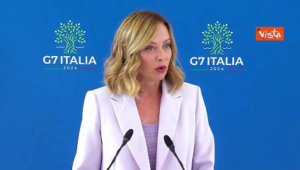 G7, Meloni: "Storica la presenza del Papa ai lavori, non succedeva da 50 anni"