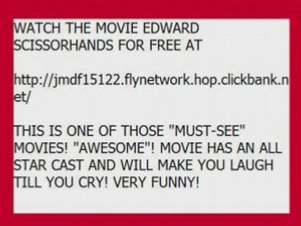 EDWARD SCISSORHANDS