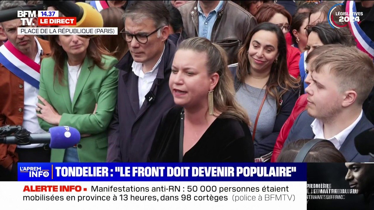 Législatives: "Soit c'est eux, l'extrême droite, soit c'est nous", affirme Mathilde Panot, la cheffe des députés LFI sortante