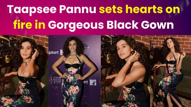 Taapsee Pannu stuns in black gown, hubby Mathias Boe reacts