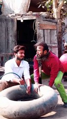 Tire inflation  funny shorts #tyreblosting #viralshorts #trendingvideo