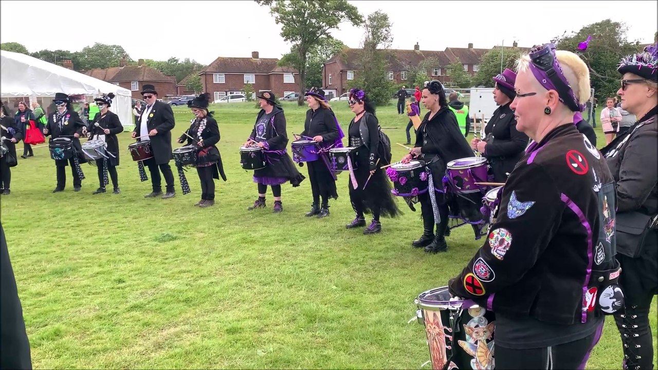 Drum-Off betwen The Drumskullz and Stix Drummers at Sidley Festival in East Sussex