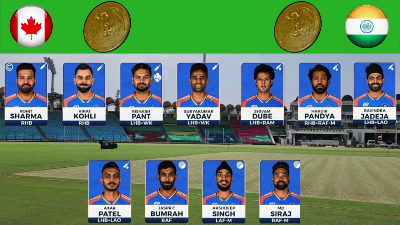 India Vs Canada Live, Match 33 || IND Vs CAN Playing 11 & Pitch Report | T20 World Cup 2024 Live