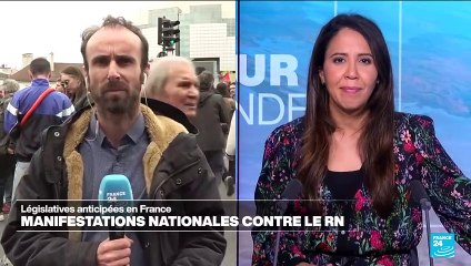 Manifestation contre l'extrême droite : le cortège parisien arrive place de la Bastille