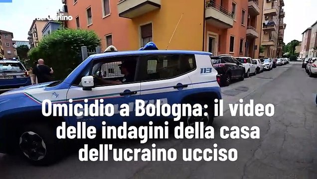 Omicidio a Bologna: il video delle indagini della casa dell'ucraino ucciso