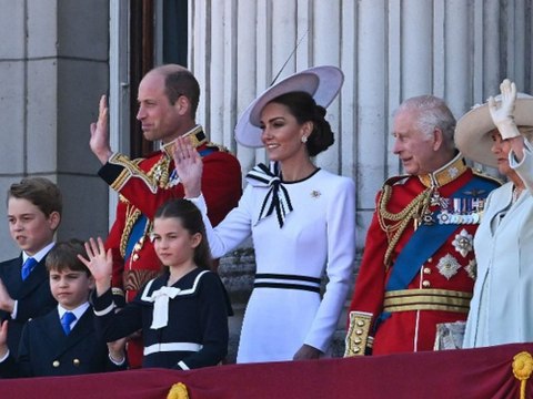 Trooping the Colour : Prinzessin Kate zeigt sich auf dem Palastbalkon
