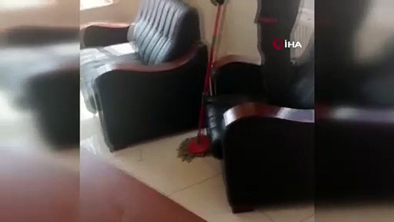 Mardin’in Artuklu ilçesinde bir ofise giren yılan korkulu anlar yaşattı. İtfaiye ekipleri yılanı yakalanarak doğaya bıraktı.
