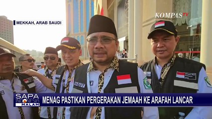 Menag Pantau Langsung Gerak Jemaah Haji Indonesia Menuju Arafah