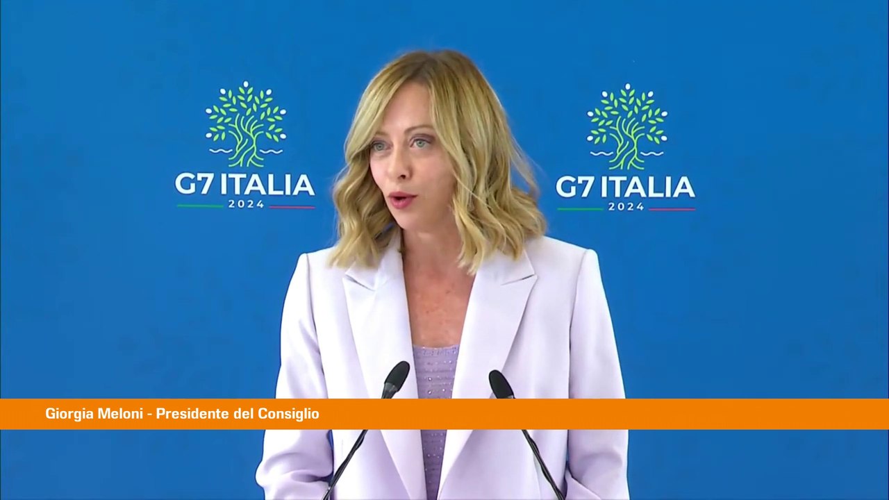 Meloni chiude il G7 "Ottimo gioco di squadra, Italia all'altezza"
