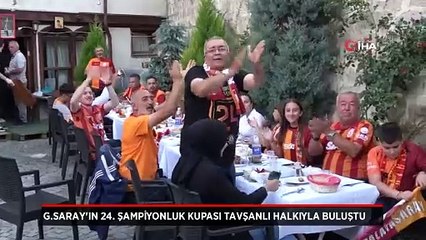Galatasaray'ın 24. şampiyonluk kupası Kütahya'da Tavşanlı halkıyla buluştu
