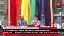 ¡A dar el sí! CdMx lanza registro de bodas colectivas para matrimonios LGBT