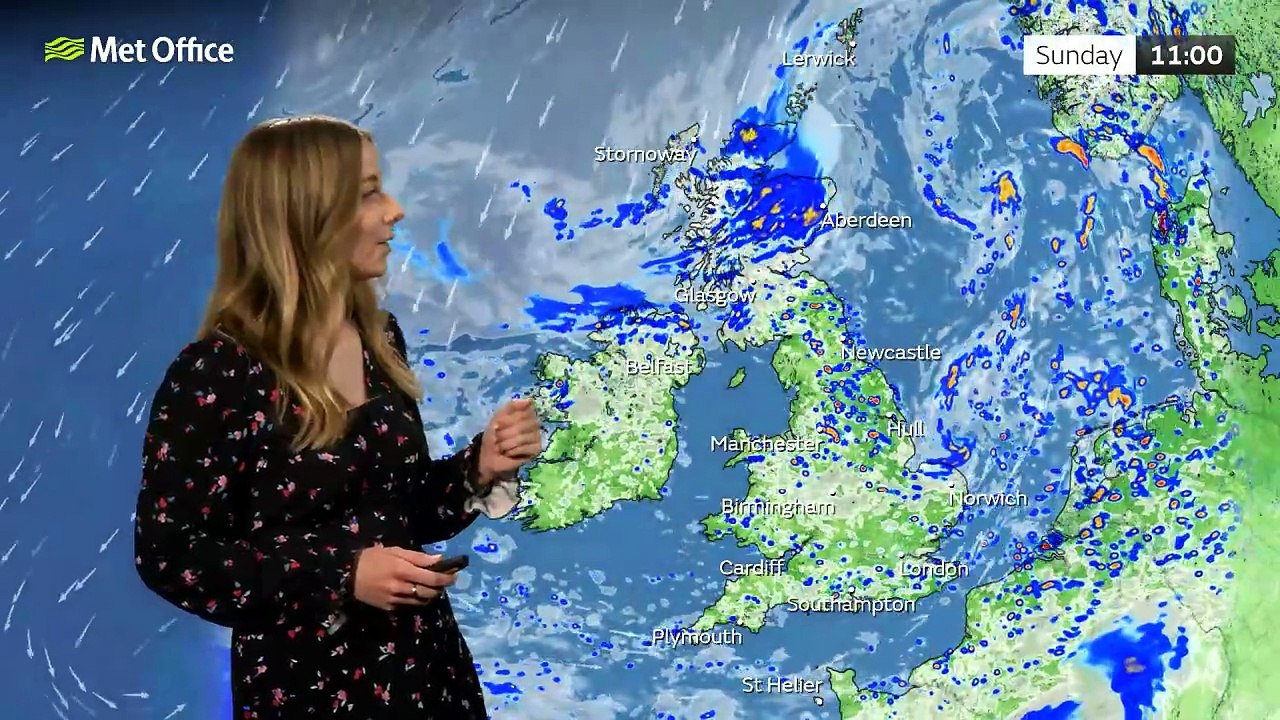 Met Office Morning Weather Forecast 16/06/24 - Rain to the north, showers elsewhere