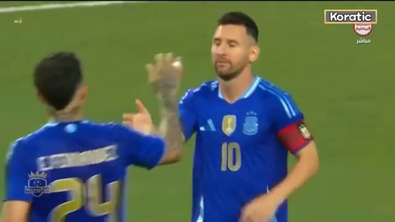 Argentina vs Guatemala 4-1 highlights and goals Messi 2 goals and assist