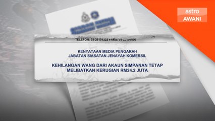 Kakitangan bank subahat keluar RM24.2 juta dari akaun simpanan